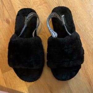 Black Koolaburra by Ugg slippers